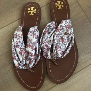 Tory Burch Floral Sandals size 9